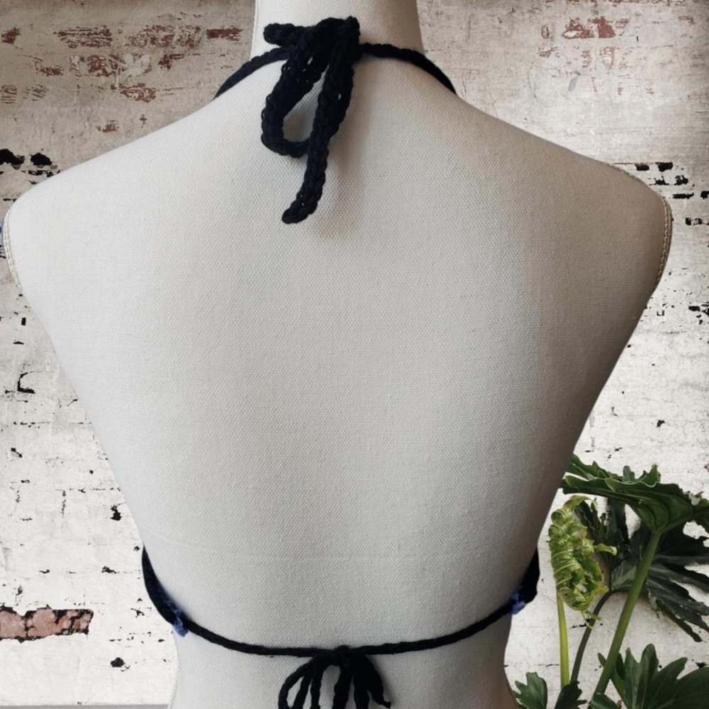 Handmade crochet boho‎ chic festival crop top - Picture 4 of 5